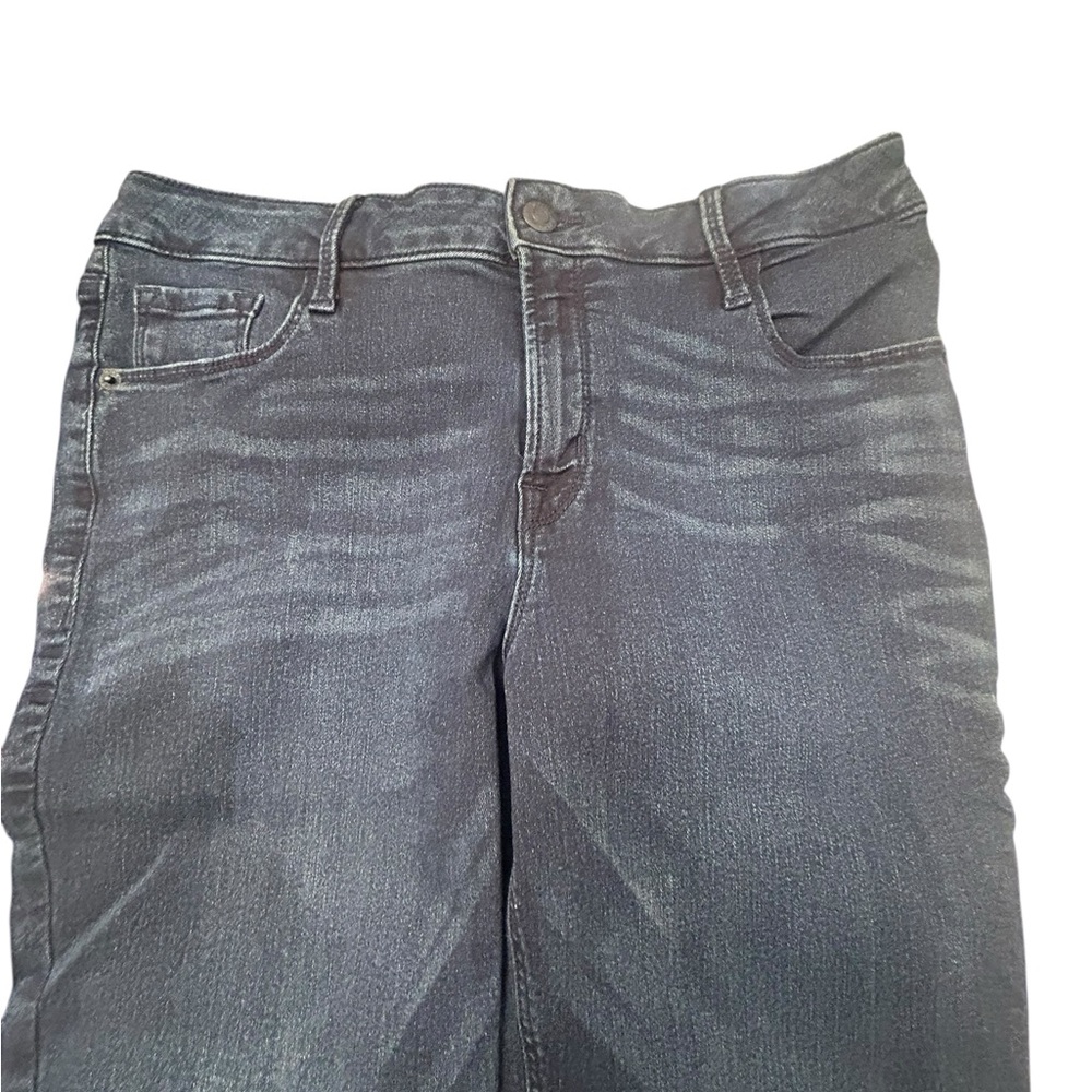 Old Navy Women’s Rockstar Indigo Distressed Cuff Super Skinny‎ Ankle Jeans 10 - Picture 3 of 8